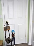 Here is the door