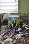 Bed. Yes that is Spongebob.