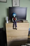Dresser! With Wii, TV, and dolls hidden in drawers....